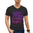 Quietly Thriving In Fictional Realms Book Lovers Men's V-Neck T-Shirt