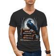 Raven On A Stack Of Books Wisdom Of Odin Men's V-Neck T-Shirt Raven On A Stack Of Books Wisdom Of Odin Men's V-Neck T-Shirt