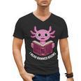 I Read Banned Books Axolotl Reading Men's V-Neck T-Shirt