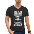 Read Banned Books PET DOGS FIGHT EVIL Read Banned Books Dog Men's V-Neck T-Shirt Read Banned Books PET DOGS FIGHT EVIL Read Banned Books Dog Men's V-Neck T-Shirt