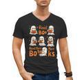 Read Boo KS Read More Bo KS Cute Ghost Reading Book Men's V-Neck T-Shirt