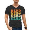 Read Read Read Read Book Lover Reading Bookworm Reader Men's V-Neck T-Shirt