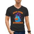 Read More Books Halloween Book Cute Ghost Reading Teaching Men's V-Neck T-Shirt Read More Books Halloween Book Cute Ghost Reading Teaching Men's V-Neck T-Shirt