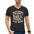 Read Books Be Kind Stay Weird Book Dragon Skeleton Reading Men's V-Neck T-Shirt Read Books Be Kind Stay Weird Book Dragon Skeleton Reading Men's V-Neck T-Shirt