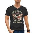 Read Books Be Kind Stay Weird Moth Coffee Lover Reading Men's V-Neck T-Shirt Read Books Be Kind Stay Weird Moth Coffee Lover Reading Men's V-Neck T-Shirt