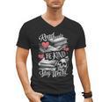 Read Books Be Kind Stay Weird Skeleton Heart Reading Alt Men's V-Neck T-Shirt