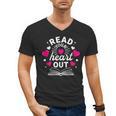 Read Your Heart Out Cute Teacher Women Book Lovers Men's V-Neck T-Shirt Read Your Heart Out Cute Teacher Women Book Lovers Men's V-Neck T-Shirt