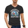 I Read Past My Bedtime Reading Dolphin Book Lover Men's V-Neck T-Shirt