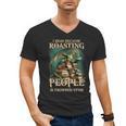 I Read Because Roasting People Is Frowned Upon Dragon Book Men's V-Neck T-Shirt