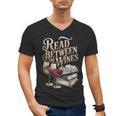 Read Between The Wines Vintage Book Lovers Wine Reading Men's V-Neck T-Shirt Read Between The Wines Vintage Book Lovers Wine Reading Men's V-Neck T-Shirt