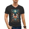 The Reader Bookish Cute Spooky Ghost Reading Book Tarot Card Men's V-Neck T-Shirt The Reader Bookish Cute Spooky Ghost Reading Book Tarot Card Men's V-Neck T-Shirt