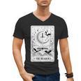 The Reader Tarot Card Bookworm Books Lover Dragon Librarians Men's V-Neck T-Shirt The Reader Tarot Card Bookworm Books Lover Dragon Librarians Men's V-Neck T-Shirt