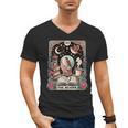 The Reader Tarot Card Shirt Bird Book Lover Bookworm Men's V-Neck T-Shirt The Reader Tarot Card Shirt Bird Book Lover Bookworm Men's V-Neck T-Shirt