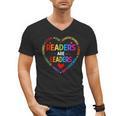 Readers Are Leaders Reading Teacher Women Kids Book Lovers Men's V-Neck T-Shirt