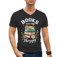 Reading Books Are My Therapy Men's V-Neck T-Shirt