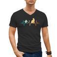 Reading Cat Heartbeat Book & Cat Lover Men's V-Neck T-Shirt