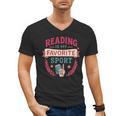 Reading Is My Favorite Sport Book Lover Keepsake For Women Men's V-Neck T-Shirt