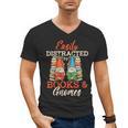 Reading Gnomes Cute Easily Distracted By Books And Gnomes Men's V-Neck T-Shirt Reading Gnomes Cute Easily Distracted By Books And Gnomes Men's V-Neck T-Shirt
