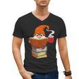 Reading Lover Book Graphic Gnome Men's V-Neck T-Shirt