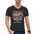 Reading And Motorcycle Life For Bikers Who Love Books Men's V-Neck T-Shirt