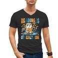 Reading Is Otterly Fun Sea Otter Book Lover Bookworm Men's V-Neck T-Shirt