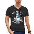 Reading Snowman So Many Books Christmas Books Readers Men's V-Neck T-Shirt