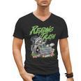 Reading Trash Racoon Bookworm Bookish Librarian Book Lover Men's V-Neck T-Shirt