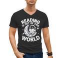 Reading Is Out Of This World Space Books Lover Men's V-Neck T-Shirt Reading Is Out Of This World Space Books Lover Men's V-Neck T-Shirt