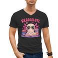 Readsolotl Pink Kawaii Axolotl Book Lover Reading Men's V-Neck T-Shirt Readsolotl Pink Kawaii Axolotl Book Lover Reading Men's V-Neck T-Shirt