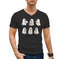 Retro Ghost Reading Books Halloween Bookish Ghost Bookworm Men's V-Neck T-Shirt Retro Ghost Reading Books Halloween Bookish Ghost Bookworm Men's V-Neck T-Shirt