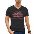 Retro Grow In Grace Wildflower Book Christian Bible Verse Men's V-Neck T-Shirt Retro Grow In Grace Wildflower Book Christian Bible Verse Men's V-Neck T-Shirt