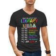 Retro Librarian Book Reader Library Book Reading Men's V-Neck T-Shirt Retro Librarian Book Reader Library Book Reading Men's V-Neck T-Shirt