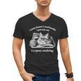 Retro I Stay Home I Read Books I Pet My Cat I Regret Nothing Men's V-Neck T-Shirt