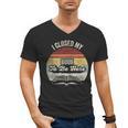Retro Vintage I Closed My Book To Be Here Reading Teacher Men's V-Neck T-Shirt Retro Vintage I Closed My Book To Be Here Reading Teacher Men's V-Neck T-Shirt