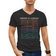 Return To Library Card Book Due Date Bookish Reading Men's V-Neck T-Shirt