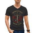 Romantasy Book Club Coffee Sword Roses Men's V-Neck T-Shirt