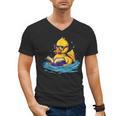 Rubber Duck Reading Book Swim Rubber Duckling Rubber Duckie Men's V-Neck T-Shirt Rubber Duck Reading Book Swim Rubber Duckling Rubber Duckie Men's V-Neck T-Shirt