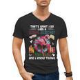 School Secretary Read Books And Know Things Flowers Flamingo Men's V-Neck T-Shirt