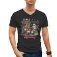 He Sees What You'Ve Been Reading Santa Christmas Bookish Men's V-Neck T-Shirt He Sees What You'Ve Been Reading Santa Christmas Bookish Men's V-Neck T-Shirt
