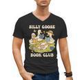 Silly-Goose Book Club Goose And Book Lovers Men's V-Neck T-Shirt