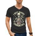 Skeleton I Buy Books Like I'm Immortal Halloween Men's V-Neck T-Shirt Skeleton I Buy Books Like I'm Immortal Halloween Men's V-Neck T-Shirt