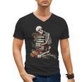 Skeleton Reading Book Halloween Bookworm Bibliophile Reader Men's V-Neck T-Shirt Skeleton Reading Book Halloween Bookworm Bibliophile Reader Men's V-Neck T-Shirt