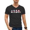 Snowman Reading Books Teacher Librarian Bookworm Christmas Men's V-Neck T-Shirt