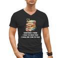 Sometimes I Think I Read Too Much For Books Lover Men's V-Neck T-Shirt
