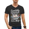 Somewhere Between a Book And a Nap – Cozy Reading Men's V-Neck T-Shirt Somewhere Between a Book And a Nap – Cozy Reading Men's V-Neck T-Shirt