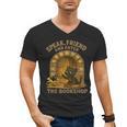 Speak Friend Enter Bookshop Magic Panther Men's V-Neck T-Shirt