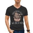 Spicy Book Club Dark Romance Reader Spicy Bookish Skeleton Men's V-Neck T-Shirt