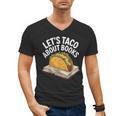 Taco Books Mexican Reading Teacher Book Lovers Bookish Men's V-Neck T-Shirt