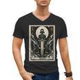 Tarot Cards Guide Book Esoteric Mysticism Clothing Tarot Card Justice Men's V-Neck T-Shirt Tarot Cards Guide Book Esoteric Mysticism Clothing Tarot Card Justice Men's V-Neck T-Shirt