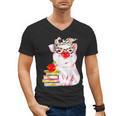 Teacher Pig Cute Farm Animal Book Lover School Student For Men Women Kids Men's V-Neck T-Shirt Teacher Pig Cute Farm Animal Book Lover School Student For Men Women Kids Men's V-Neck T-Shirt